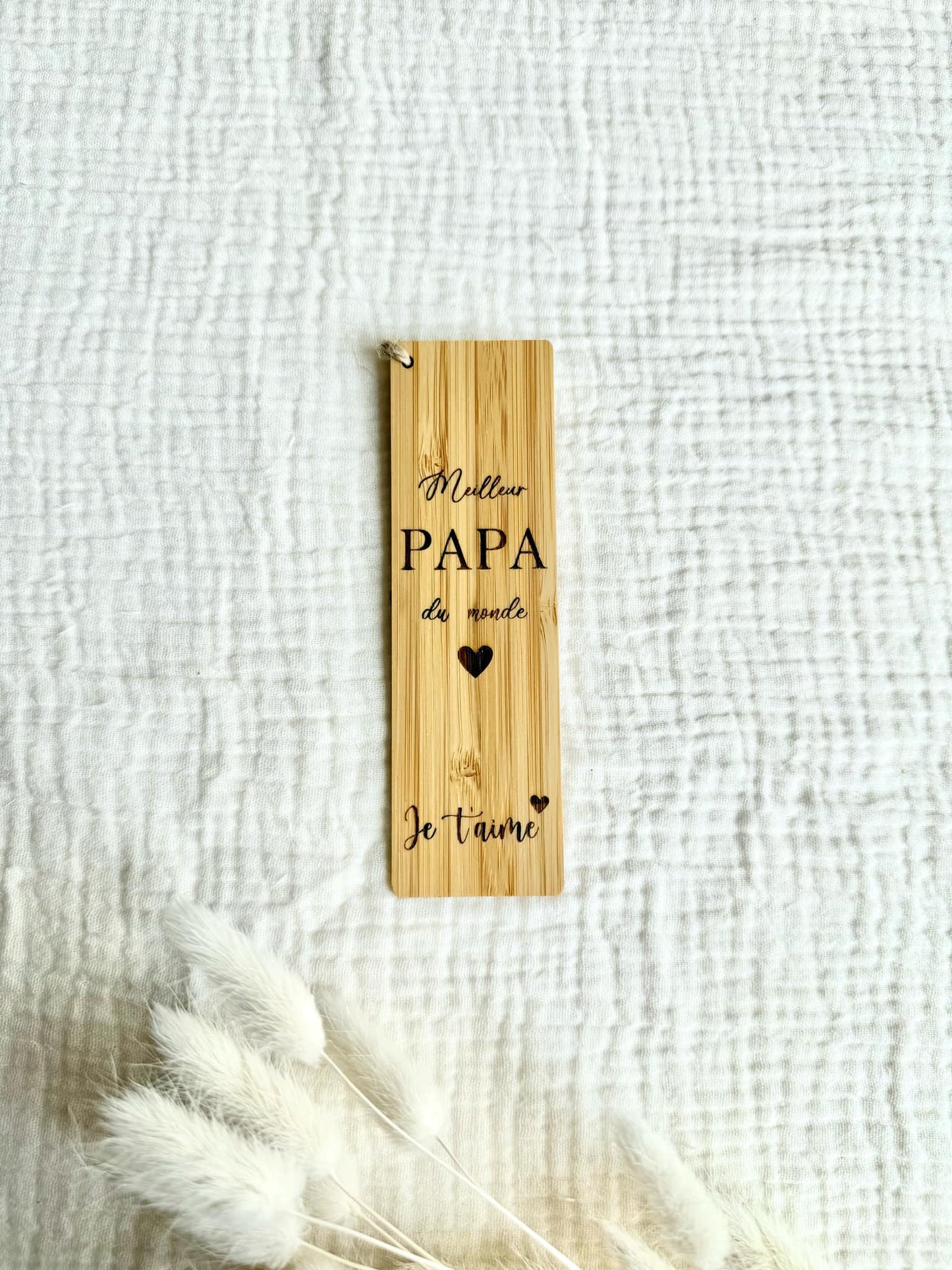 Marque page Bambou Meilleur Papa