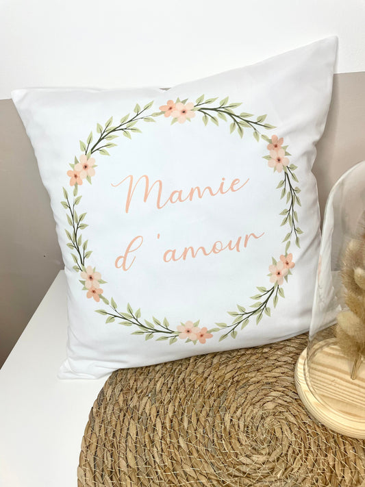 Housse de coussin Mamie