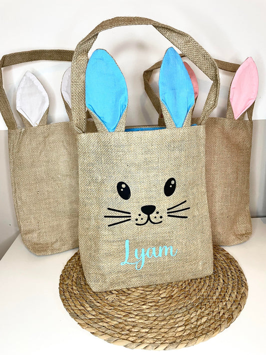 Sac en toile de jute lapin